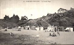 VINTAGE POSTCARD St Michel Chief Chief Main beach