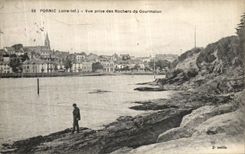 CPA Pornic Vue Prise des Rochers de Gourmalon