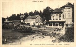 CPA Pornic Gourmalon Le Casino Les Flots