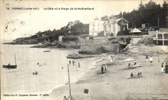 CPA Pornic La Cote et la Plage de le Noeveillard