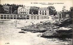 CPA Pornic Plage de la Noeveillard prise de l Estacade