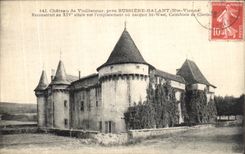 VINTAGE POSTCARD Castle of Vieillecour Close Gallant Bussiere