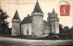 VINTAGE POSTCARD Castle of Coussac Bonneval