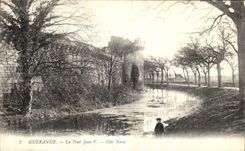 POSTAL Guerande de la VENDIMIA las dimensiones de Jean V de la torre nortenas