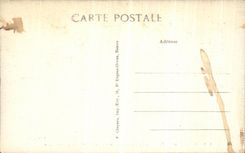 Puerta de Guerande Colleglale Aubin de la POSTAL de la VENDIMIA y External santos de Chaire