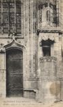 Puerta de Guerande Aubin de la POSTAL de la VENDIMIA y External santos colegiales de Chaire