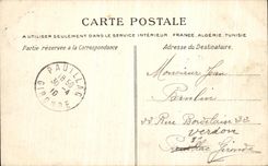 POSTAL Guerande de la VENDIMIA el bulevar y los fortalecimientos
