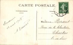 POSTAL Guerande de la VENDIMIA la puerta de la ciudad