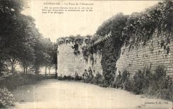 POSTAL Guerande de la VENDIMIA la torre de L canal de alimentacion