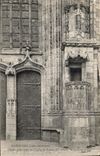External del púlpito de Guerande de la POSTAL de la VENDIMIA de St Aubin de la iglesia