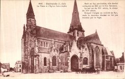 POSTAL Guerande de la VENDIMIA el lugar y el L iglesia Aubin Saint