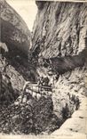 VINTAGE POSTCARD Road of the Turret of Road metal Falls the Exit of the Tunnel of Automobile Frou