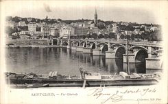 VINTAGE POSTCARD Holy Cloud View Barge Boat