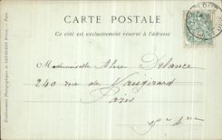 VINTAGE POSTCARD Holy Cloud View Barge Boat