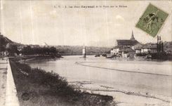 VINTAGE POSTCARD Both Seyssel And the Bridge On the Rhone