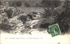 CPA Le Bar Le Pont Saint Jean 