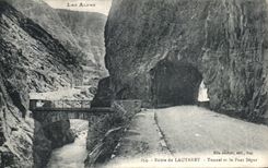CPA Route Du Lautaret Tunnel et Le Pont Segur 