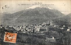 VINTAGE POSTCARD Spray View At the Bottom Mountain D Orel
