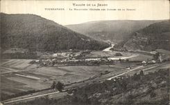 La POSTAL Tournavaux Malavisee de la VENDIMIA entro de las gargantas de Semoy