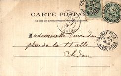 Valle de la POSTAL de la VENDIMIA del castillo de la Mosa Regnault vista del montana del alambre de cuatro Aymon