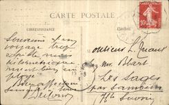 VINTAGE POSTCARD L Auvergne Thiezac chaos of Casteltinet L Aigille and Sugar loaf At the bottom Puy Griou