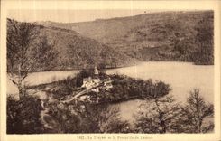 VINTAGE POSTCARD Truyere and Presqu island of Laussac