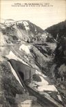 VINTAGE POSTCARD Cantal Lioran Entered of the Tunnel of the Road and the Railroad