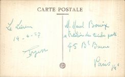 VINTAGE POSTCARD Cantal Lioran Entered of the Tunnel of the Road and the Railroad