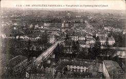 CPA Angouleme Panorama Vue Generale du Faubourg Saint Cybard