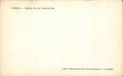 Detalles del conac de la POSTAL de la VENDIMIA con el parque de L cisnes del ayuntamiento