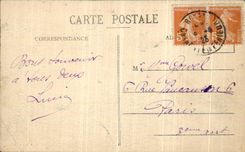 Concha de Royan de la POSTAL de la VENDIMIA de la paloma la vista D junto