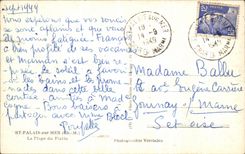 VINTAGE POSTCARD St Palate on Sea the Beach of the Shallow