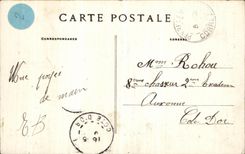 Salto ilustrado Correze de la POSTAL de la VENDIMIA del anillo