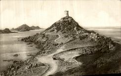 VINTAGE POSTCARD Ajaccio the Tower of Parata and bloodthirsty men Corsica