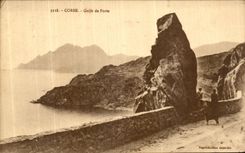 VINTAGE POSTCARD Bastia Corsica Gulf of Oporto