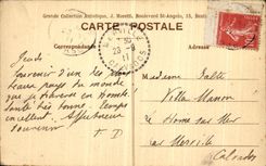 Golfo de Bastia Corcega de la POSTAL de la VENDIMIA de Oporto