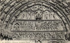 Catedral de Bourges de la POSTAL de la VENDIMIA el juicio pasado