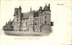 Ataque frontal de la corte de Jacques del hotel de Bourges de la POSTAL de la VENDIMIA en el hoyo