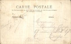 VINTAGE POSTCARD Pouliguen Pierre Percee has Quarte Miles of the Dimension