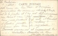 VINTAGE POSTCARD Pouliguen On the Dimension Cut in the Rocks