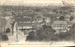 VINTAGE POSTCARD Mehun On Yevre View Taken Top of the Tower Charles VII