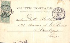 VINTAGE POSTCARD Mehun On Yevre View Taken Top of the Tower Charles VII