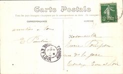 VINTAGE POSTCARD Dun on Auron Chatelet seen from of the edges of L Auron