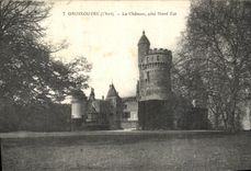 VINTAGE POSTCARD Grossouvre the Castle Dimensions Northern Is