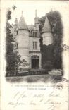 VINTAGE POSTCARD Chateauneuf On Dear the Facade Castle of L Clock