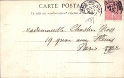 VINTAGE POSTCARD Chateauneuf On Dear the Facade Castle of L Clock