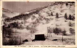 VINTAGE POSTCARD Collar Of Rousset the Tunnel Effect D Winter