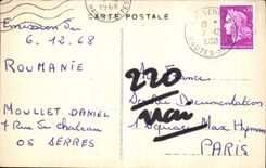 VINTAGE POSTCARD Collar Of Rousset the Tunnel Effect D Winter