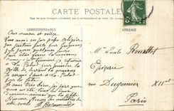 VINTAGE POSTCARD Old Grignan Prioress Carpet of the Goblins pagan Marriage Scene of knighthood