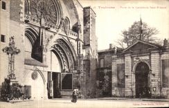 CPA Toulouse Porte de la Cathedrale Saint Etienne